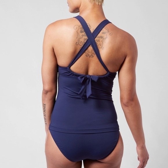NWT! Athleta Navy Plunge Tankini A-C - Multiple Sizes - Picture 1 of 6